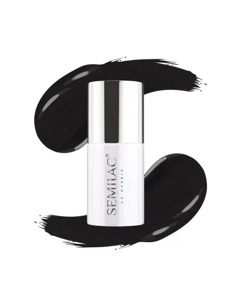 Semilac - lakier hybrydowy 300 perfect Black 7ml