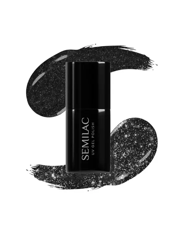 Semilac - lakier hybrydowy 394 Sparkling Midnight Date 7ml