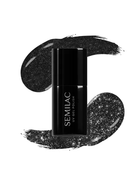 Semilac - lakier hybrydowy 394 Sparkling Midnight Date 7ml