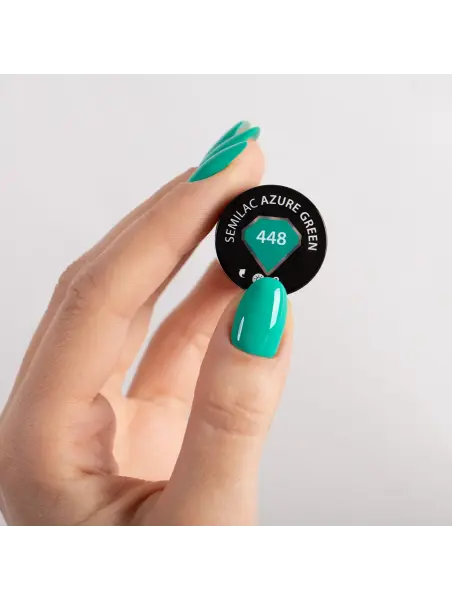 Semilac - lakier hybrydowy 448 Azure Green 7ml