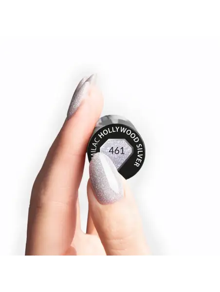 Semilac - lakier hybrydowy 461 Hollywood Silver 7ml