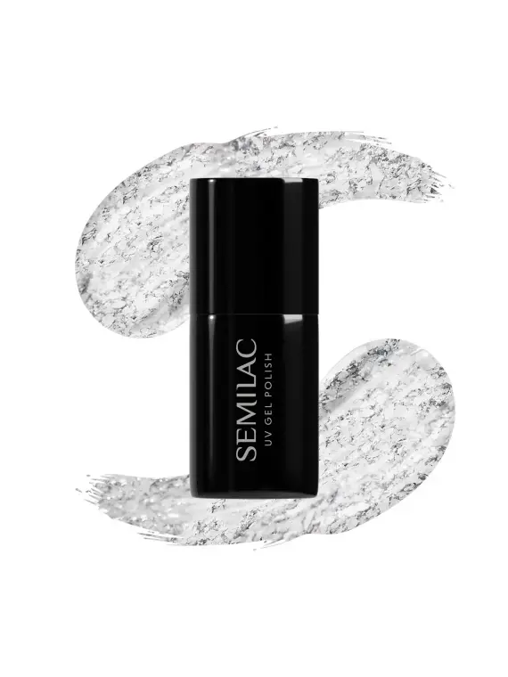 Semilac - lakier hybrydowy 292 Silver Shimmer 7ml
