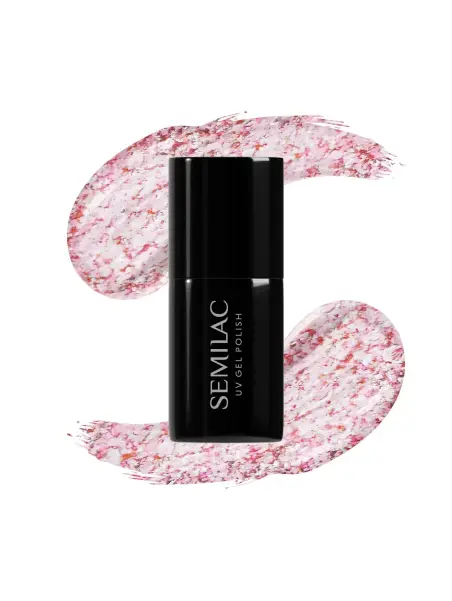 Semilac - lakier hybrydowy 295 Beach Pink Shimmer 7ml