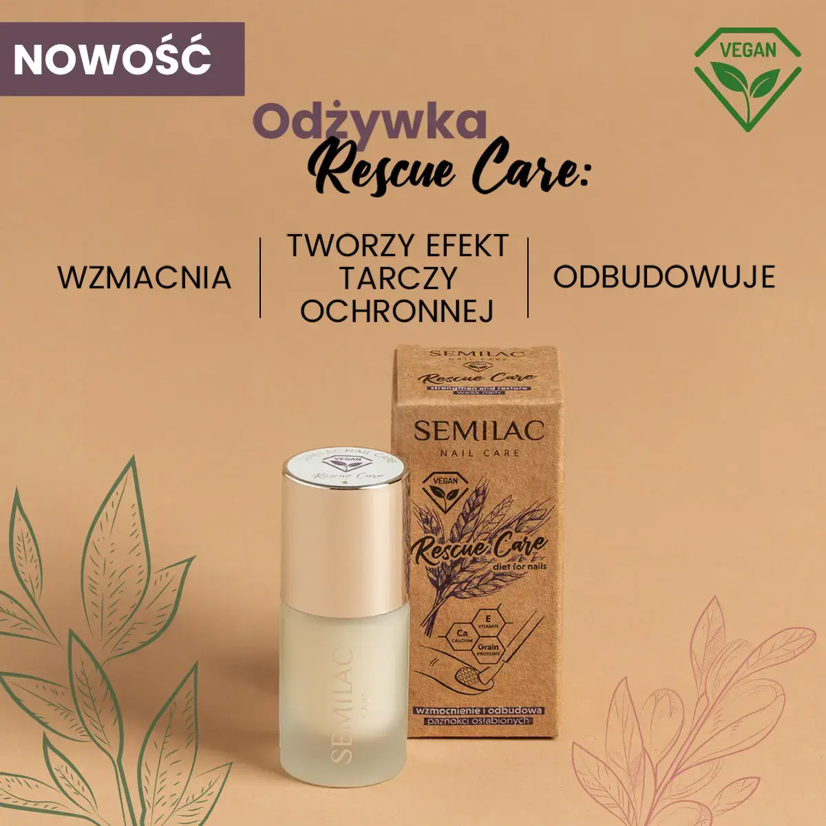Odżywka do paznokci Semilac Rescue Care 7 ml