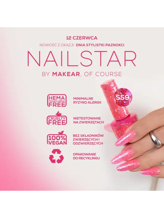 S59 NailStar - Lakier hybrydowy Makear