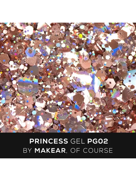 PG02 Princess Gel - Rose Gold 5ml