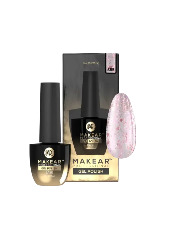 S55 Pink Aurora - Lakier hybrydowy Makear