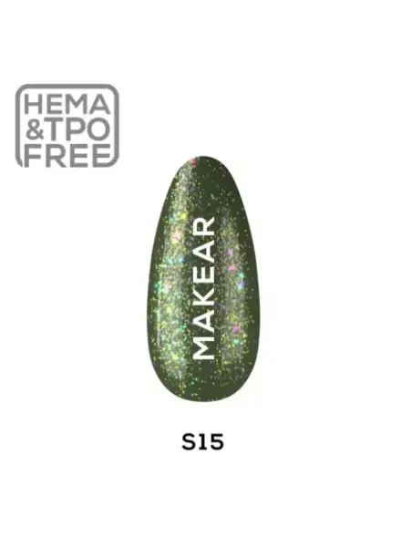 S15 Glitterin Lakier hybrydowy Makear