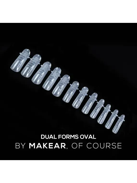 MAKEAR Dual Forms Oval - formy górne 120 szt.