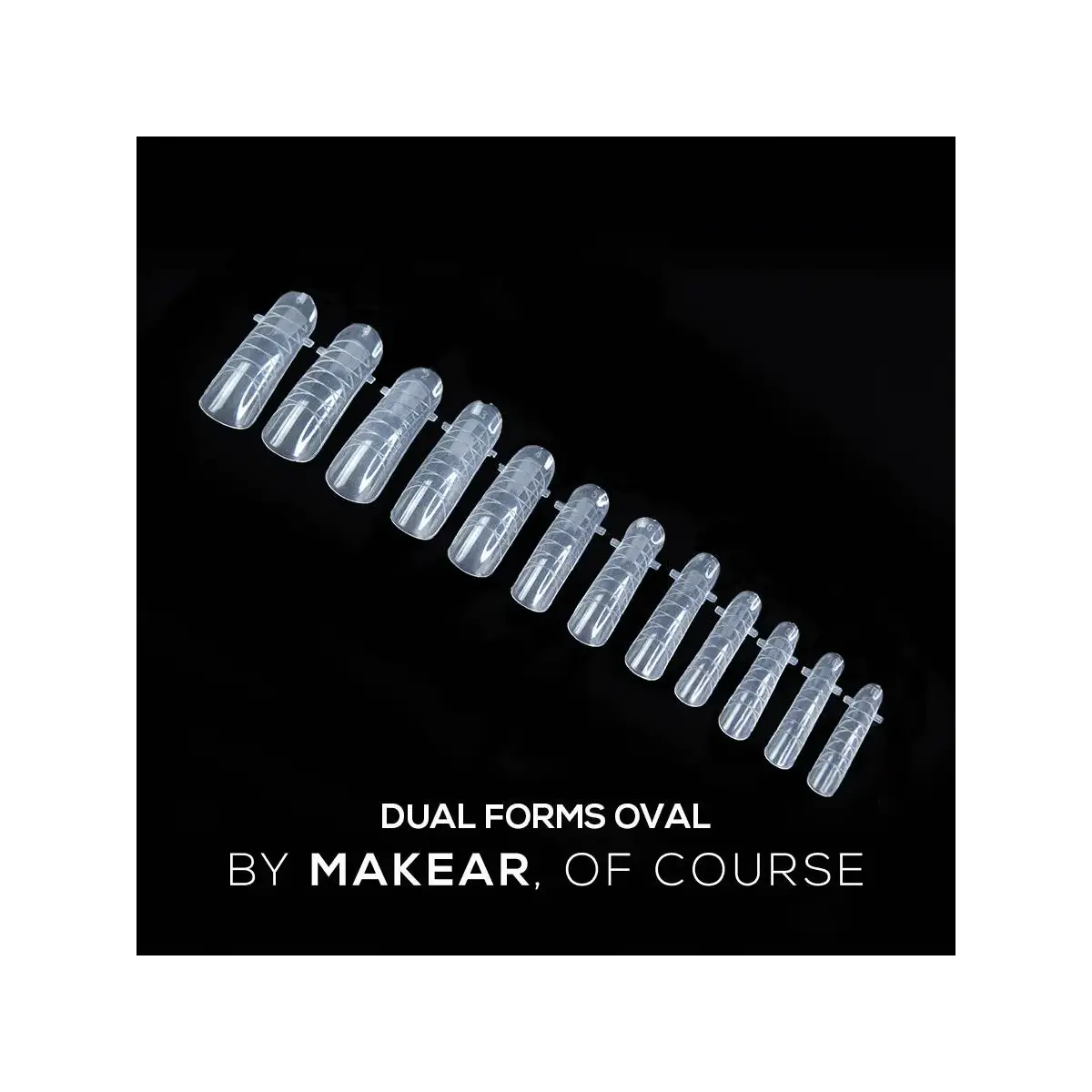 MAKEAR Dual Forms Oval - formy górne 120 szt.