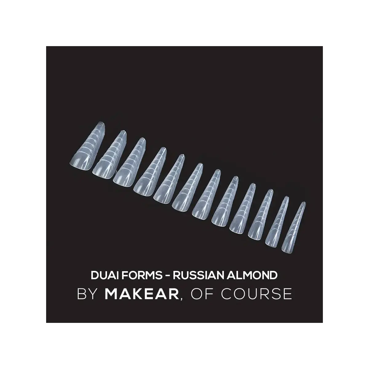 MAKEAR Dual Forms Russian Almond - formy górne 120 szt.