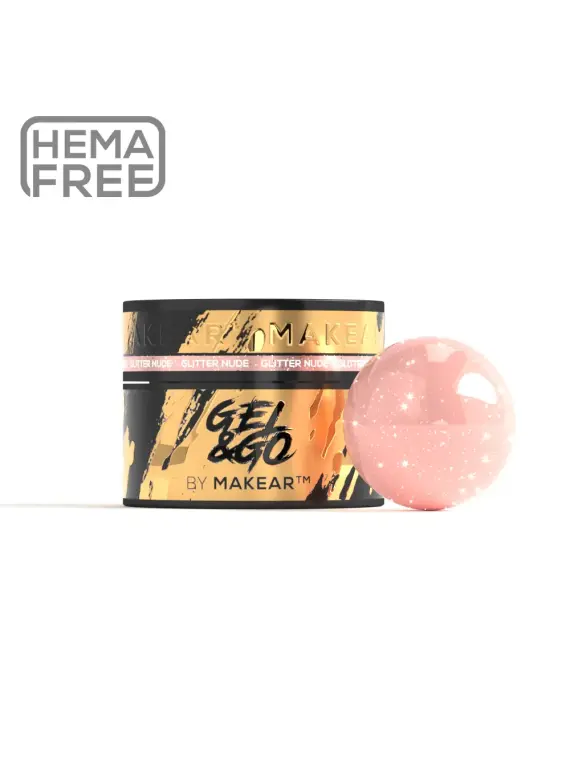 GG26 Glitter Nude - Gel&Go 50ml