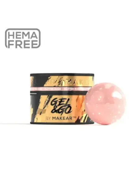 GG26 Glitter Nude - Gel&Go 50ml