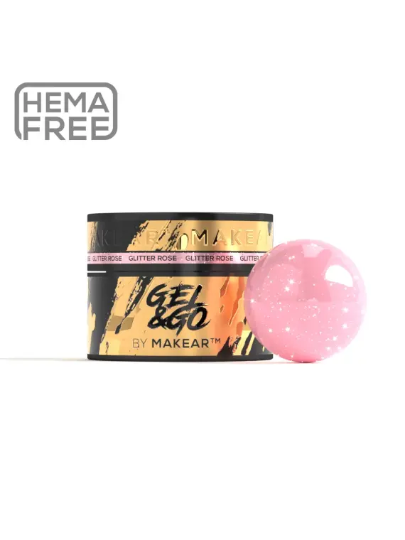 GG23 Glitter Rose - Gel&Go 50ml