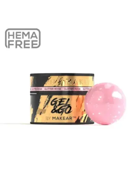 GG23 Glitter Rose - Gel&Go 50ml