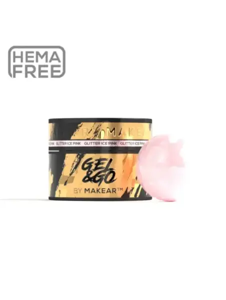 GG21 Glitter Ice Pink - Gel&Go 50ml