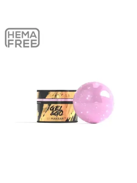 GG24 Glitter Lila Rose - Gel&Go 15ml