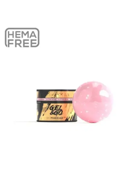 GG23 Glitter Rose - Gel&Go 15ml