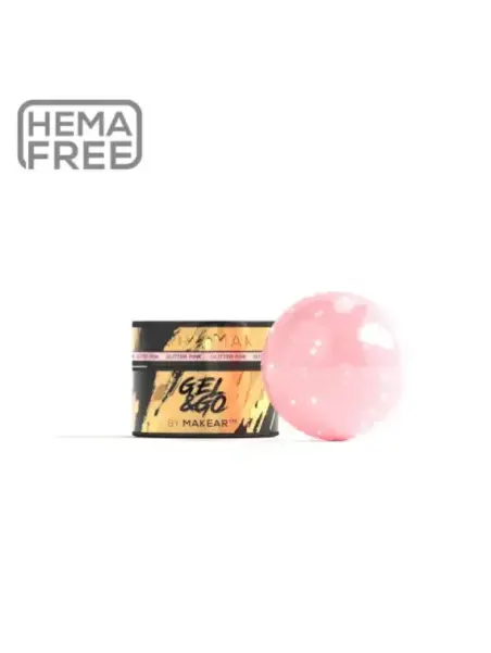 GG22 Pink Glitter - Gel&Go 15ml