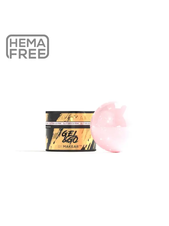 GG21 Ice Pink Glitter - Gel&Go 15ml