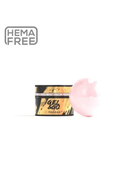 GG21 Ice Pink Glitter - Gel&Go 15ml