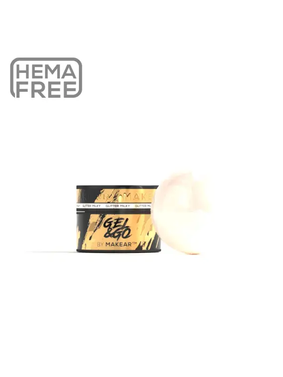 GG20 Milky Glitter - Gel&Go 15ml