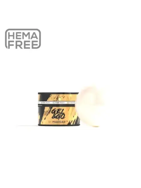 GG20 Milky Glitter - Gel&Go 15ml