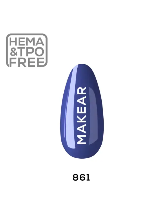 861 Clue of Blue - Lakier hybrydowy Makear