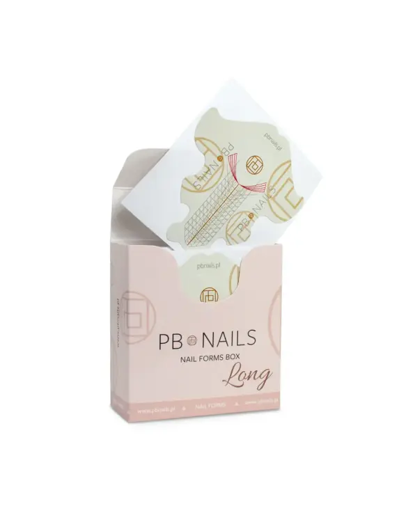 Formy do przedłużania paznokci NAIL FORMS BOX LONG 100 szt.
