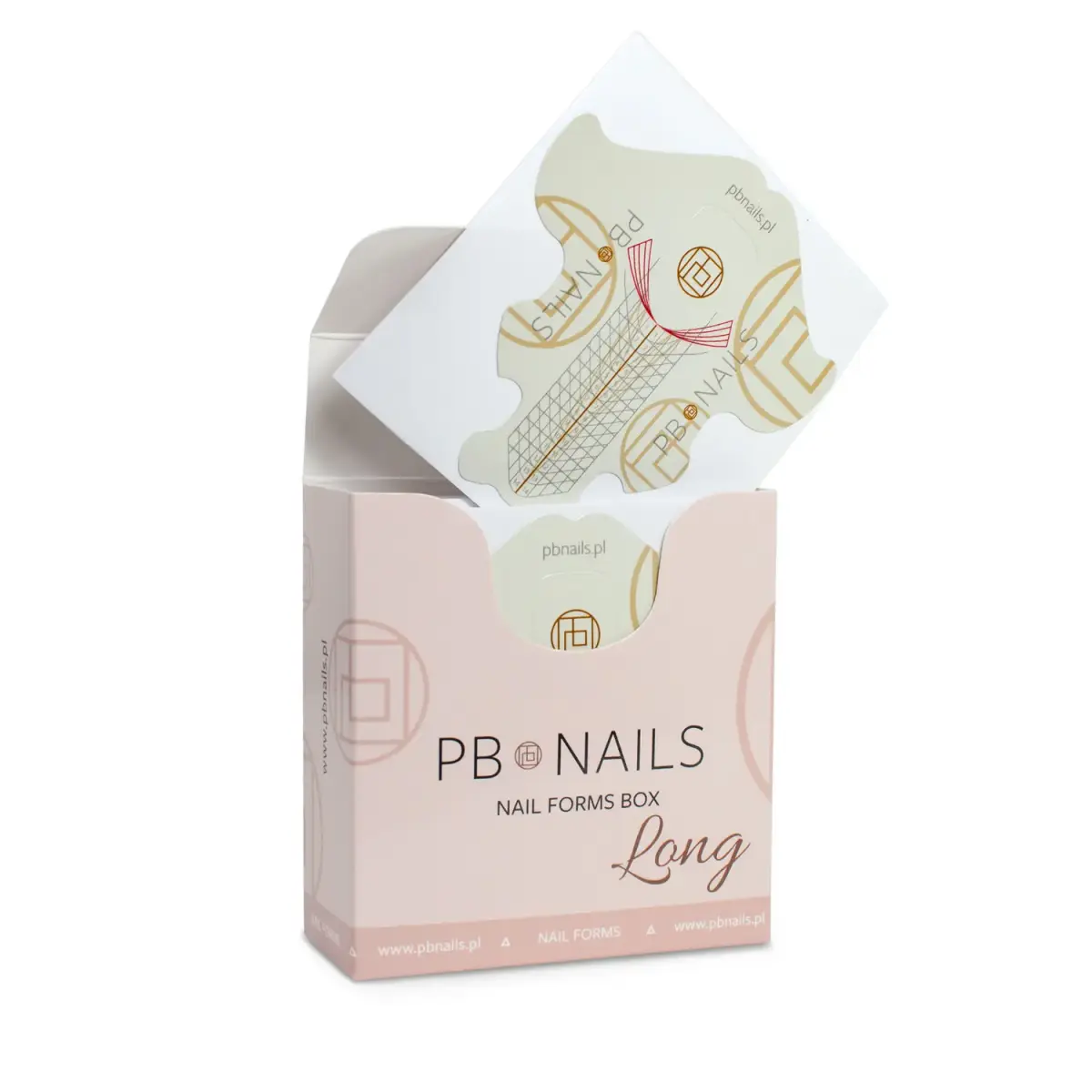 Formy do przedłużania paznokci NAIL FORMS BOX LONG 100 szt.