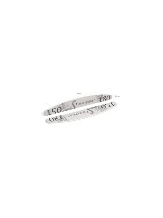 Aba Group BEZPIECZNY PAKIET Pilnik do paznokci PÓŁKSIĘŻYC 150/180 STANDARD - FLAMING