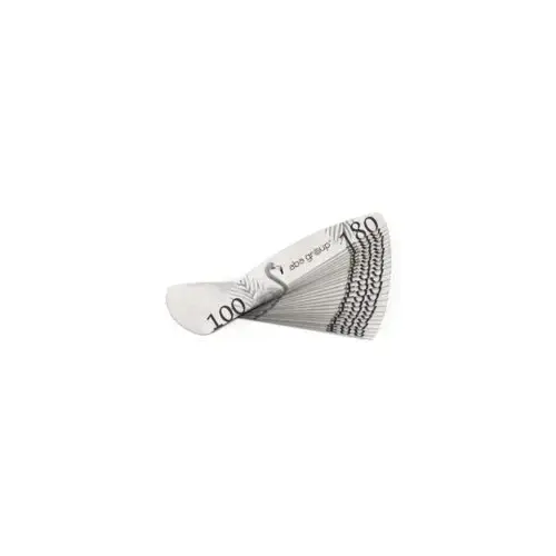Aba Group Pilnik do paznokci PÓŁKSIĘŻYC 100/180 STANDARD - FLAMING, 25 sztuk