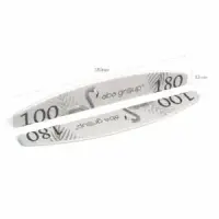 Aba Group Pilnik do paznokci PÓŁKSIĘŻYC 100/180 STANDARD - FLAMING, 25 sztuk