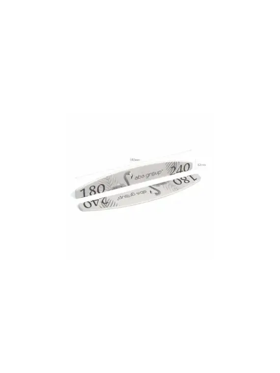 Aba Group Pilnik do paznokci PÓŁKSIĘŻYC 180/240 STANDARD - FLAMING, 25 sztuk