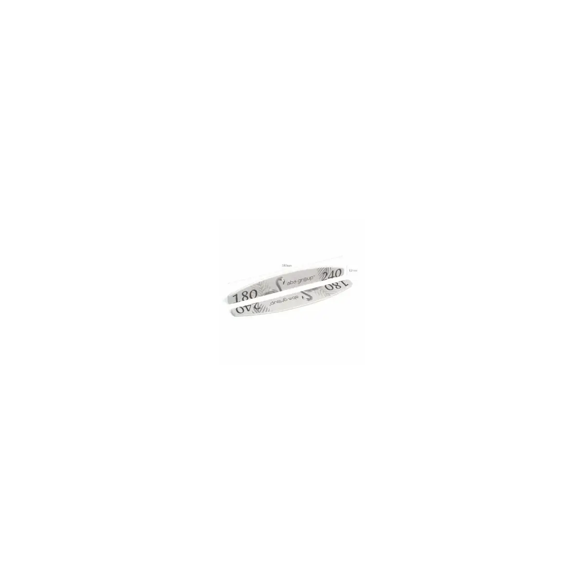 Aba Group Pilnik do paznokci PÓŁKSIĘŻYC 180/240 STANDARD - FLAMING, 25 sztuk