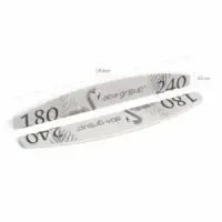 Aba Group Pilnik do paznokci PÓŁKSIĘŻYC 180/240 STANDARD - FLAMING, 25 sztuk
