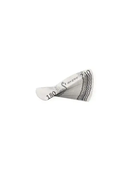 Aba Group Pilnik do paznokci PÓŁKSIĘŻYC 180/240 STANDARD - FLAMING, 25 sztuk
