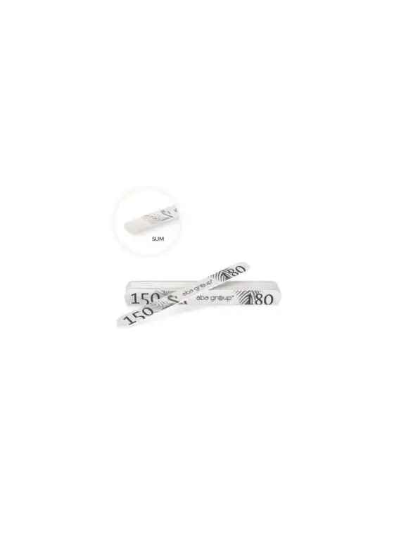 Aba Group Pilnik do paznokci PROSTY 150/180 SLIM - FLAMING, 25 sztuk