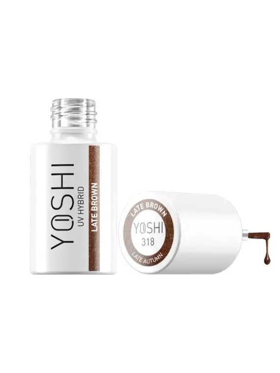 Lakier Hybrydowy UV Hybrid Late Brown 6 ml - 318