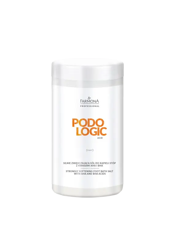 PODOLOGIC ACID Silnie zmiękczająca sól do kąpieli stóp z kwasami AHA i BHA 1400g