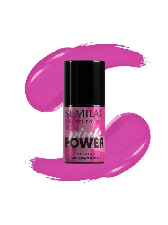 A703 Semilac Lakier Hybrydowy Pink Power 7 ml