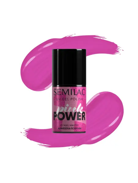 A703 Semilac Lakier Hybrydowy Pink Power 7 ml
