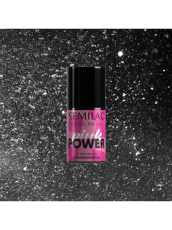 A705 Semilac Lakier Hybrydowy Black Opal 7 ml