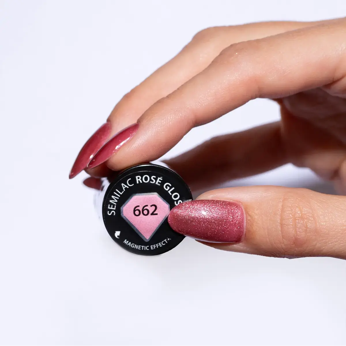662 Semilac Lakier Hybrydowy Rosé Gloss 7 ml