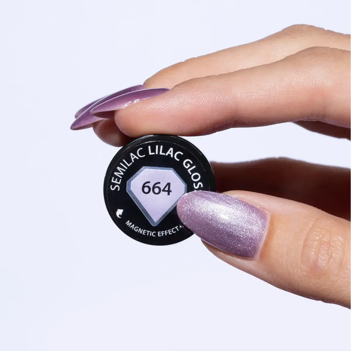 664 Semilac Lakier Hybrydowy Lilac Gloss 7 ml