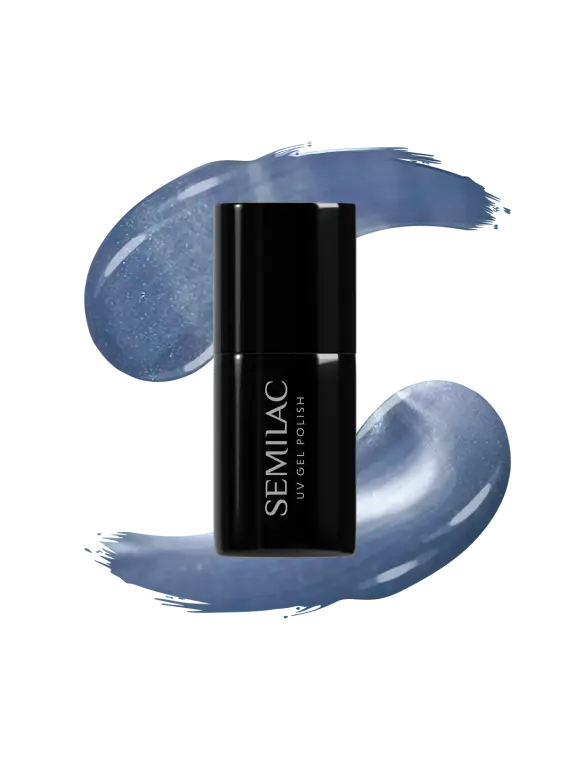 665 Semilac Lakier Hybrydowy Blueberry Gloss 7 ml