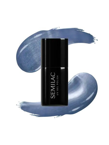 665 Semilac Lakier Hybrydowy Blueberry Gloss 7 ml