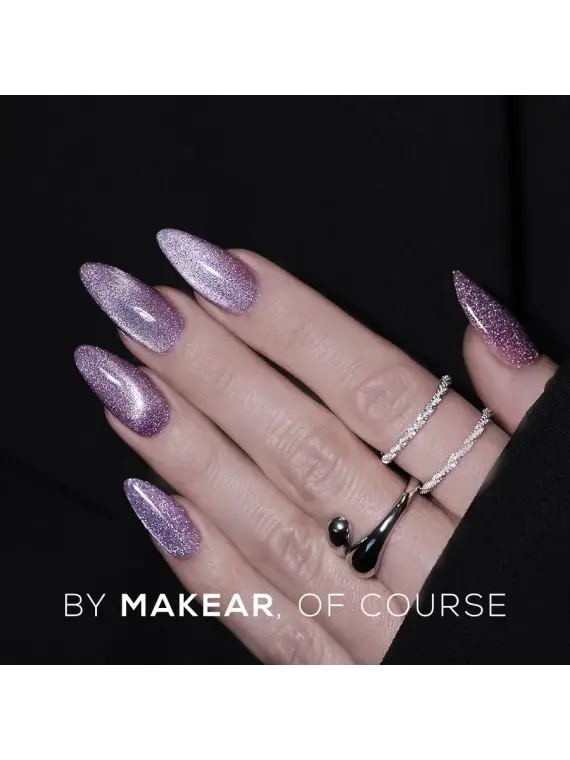 MCL02 Fluffy violet - Lakier Hybrydowy Makear Cat Eye 8ml