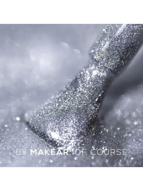 MCL03 Silver Purr - Lakier Hybrydowy Makear Cat Eye 8ml