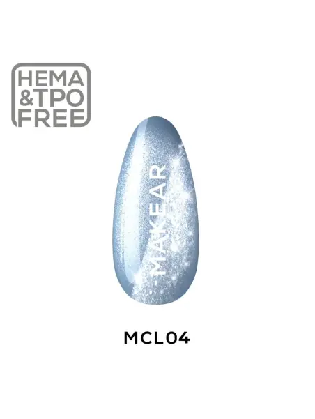 MCL04 Furry Blue - Lakier Hybrydowy Makear Cat Eye 8ml
